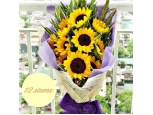 12 pcs Sunflower Bouquet